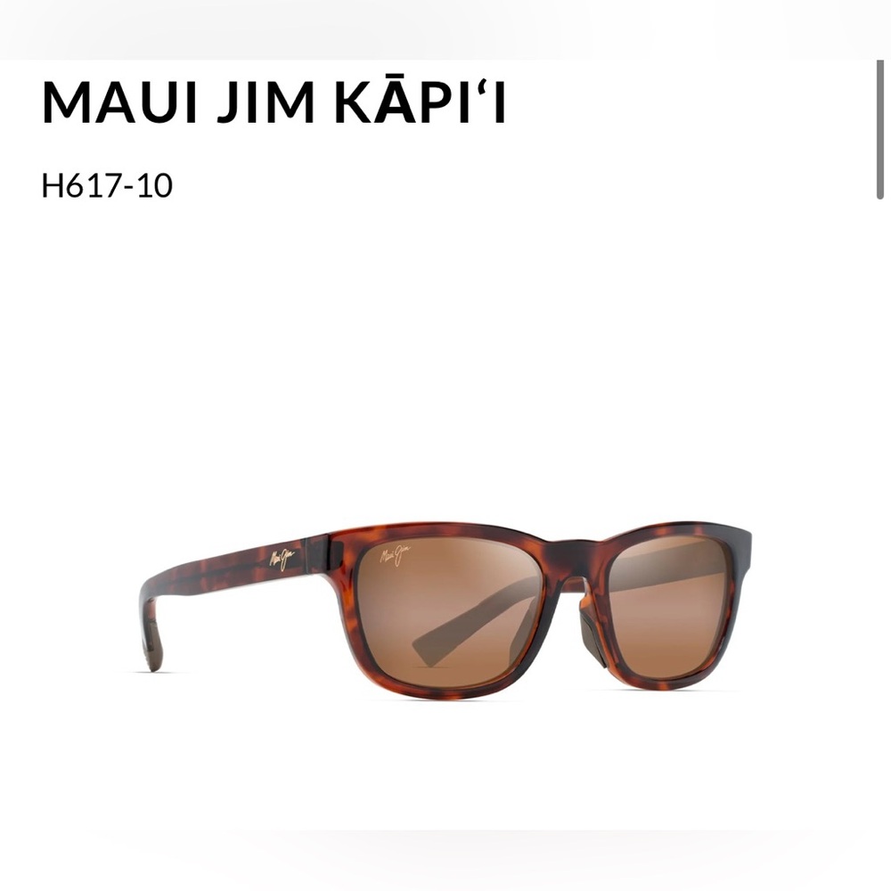 Maui Jim Kapi’i Sunglasses NWOT in Shiny Dark Havana color with HCL bronze lense